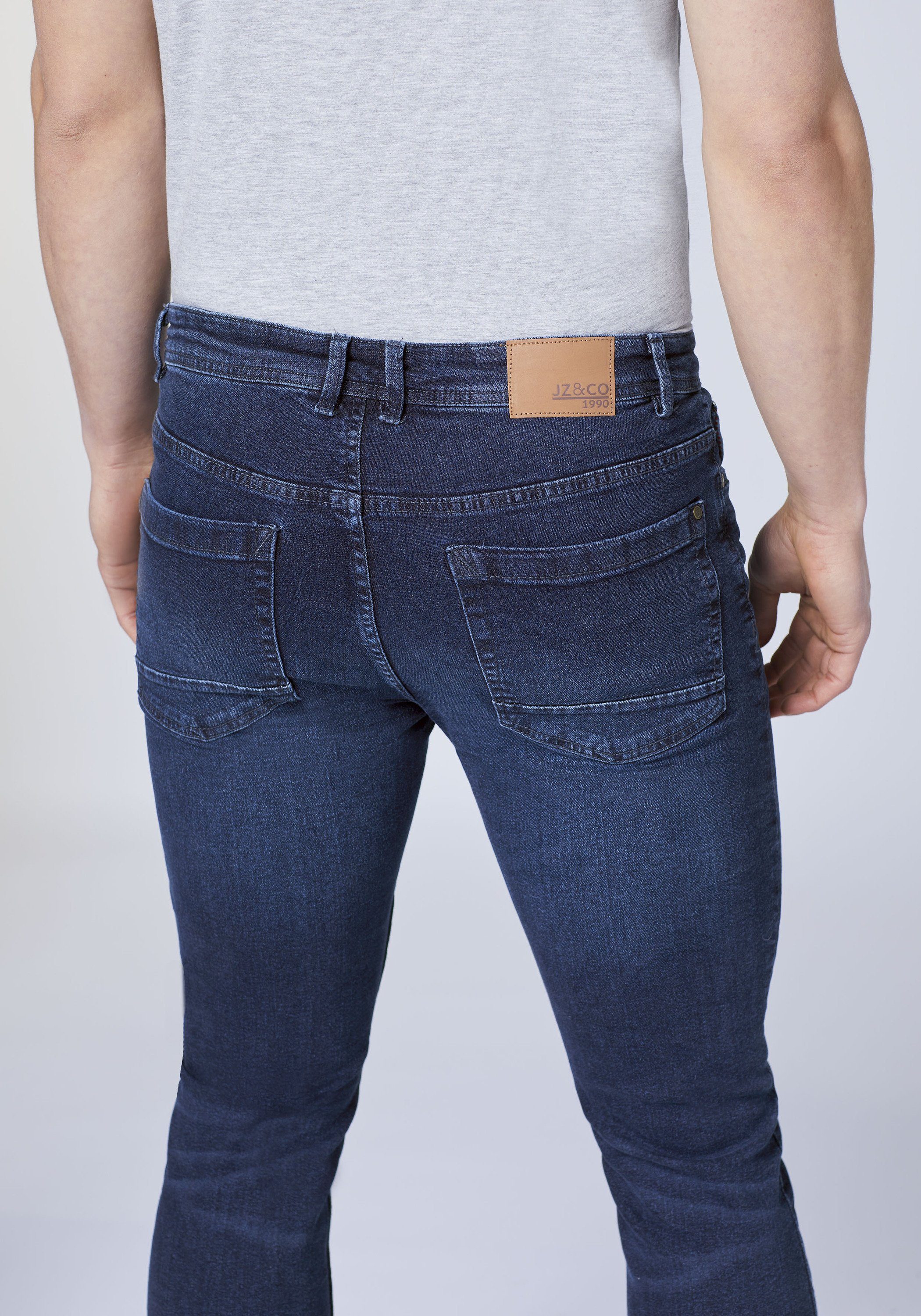 JZ & Co Slim-fit-Jeans mit Used-Effekten 48 Dark Blue