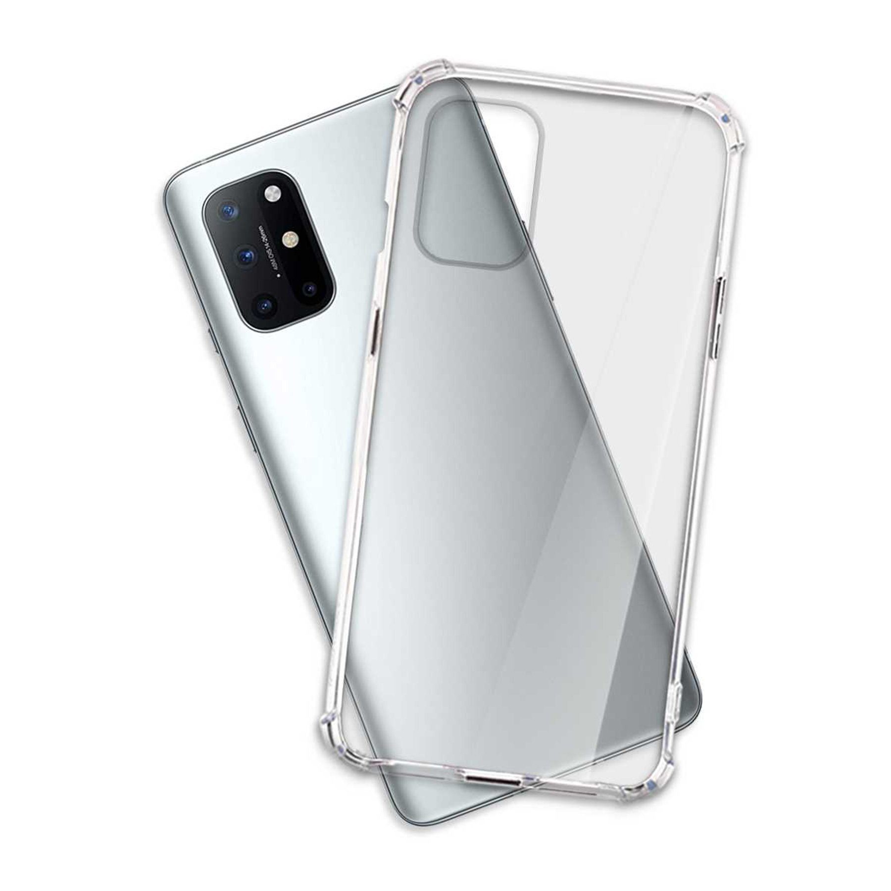 mtb more energy Smartphone-Hülle Clear Armor Case für OnePlus 8T, Transparente TPU Schutzhülle Case Backcover mit Anti-Shock Verstärkung