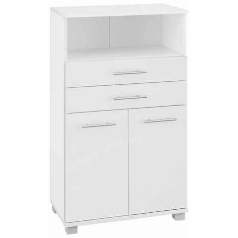 Schildmeyer Midischrank Emmi Breite 60 cm, Metallgriffe, mit 2 Schubkästen