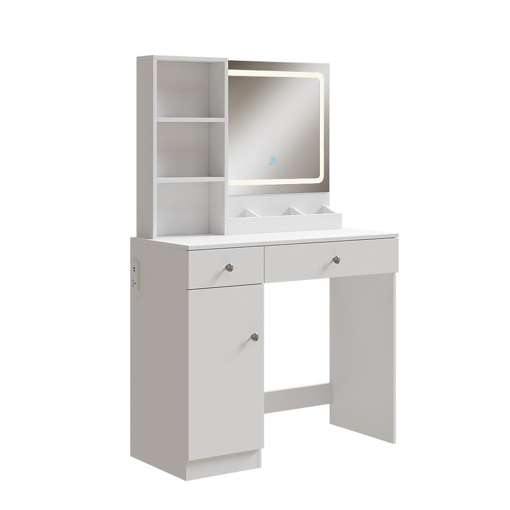 Vicco Schminktisch Silvia, Weiß, 90 cm günstig online kaufen