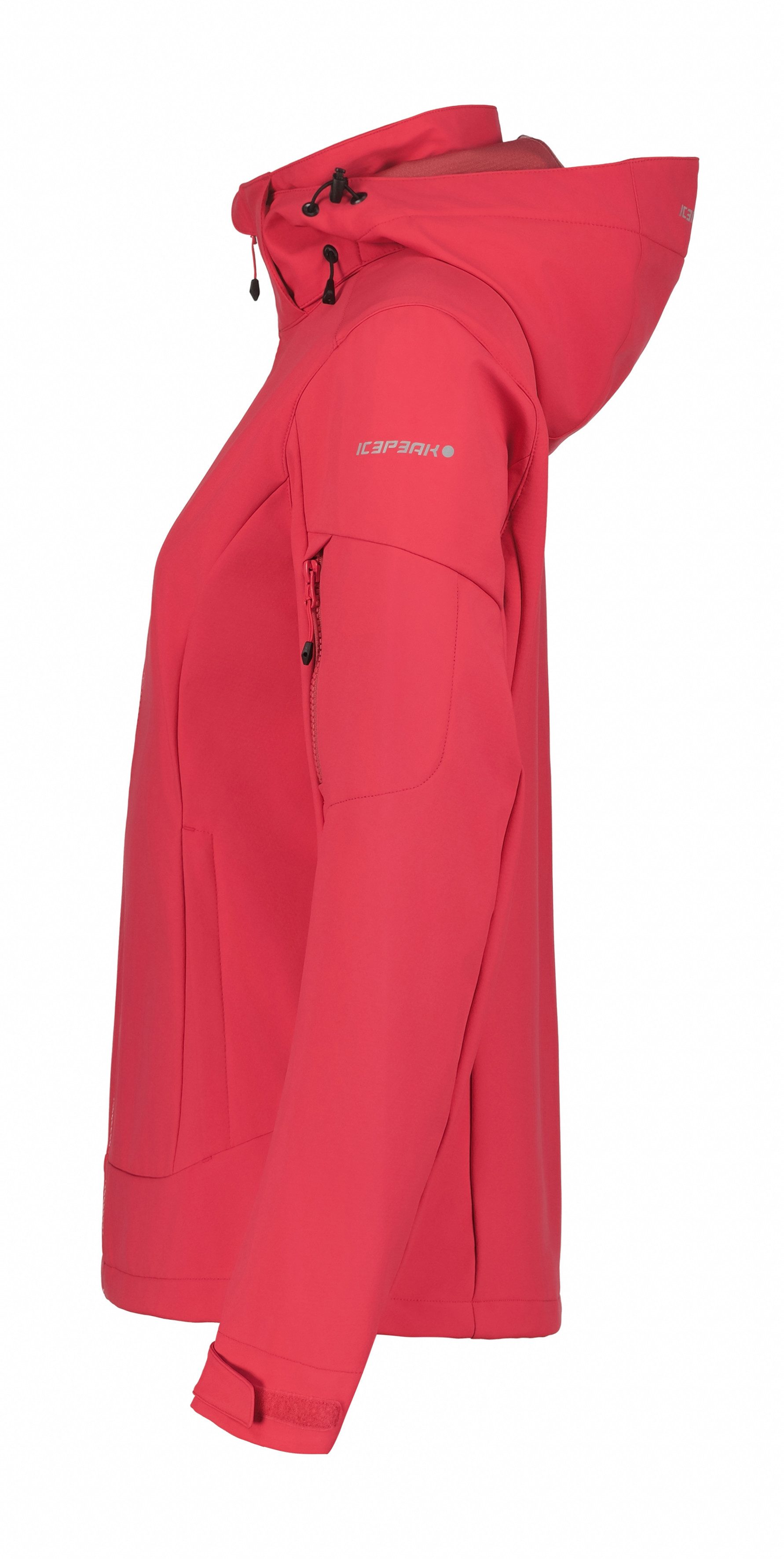 Icepeak Softshelljacke D SOFTSHELLJACKE BATHGATE mit Reißverschlusstaschen und Ärmeltasche, atmungsaktiv, Langarm