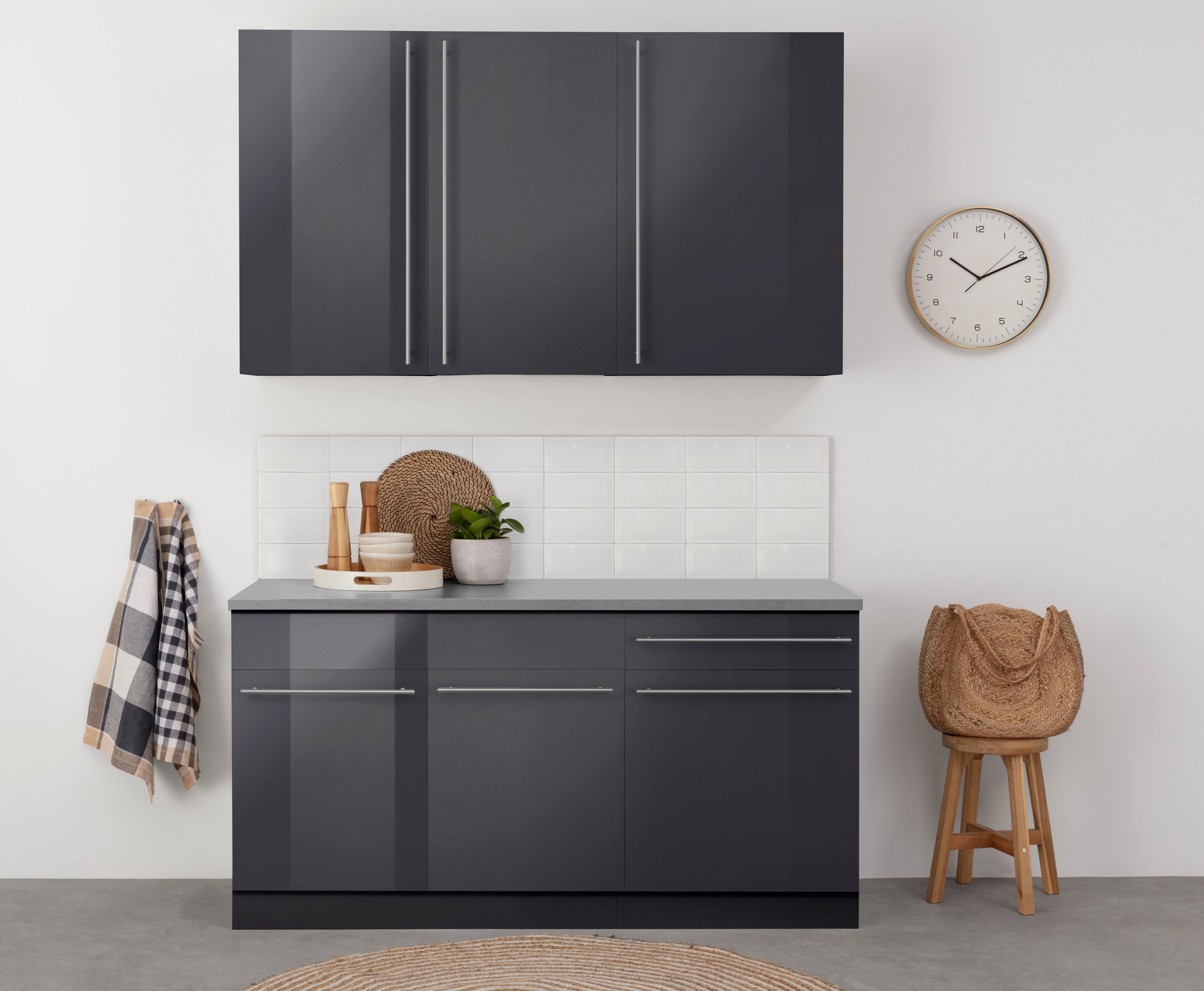 wiho Küchen Pantryküche Chicago, ohne E-Geräte, Breite 160 cm günstig online kaufen