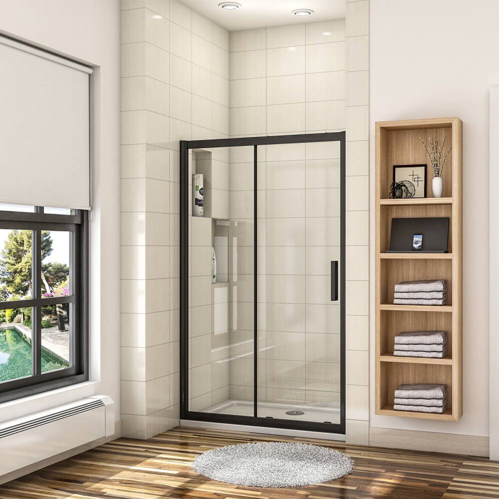 duschspa Dusch-Schiebetür 195cm 8mm Nano Glas Schiebetür Nischentür Duschtü günstig online kaufen