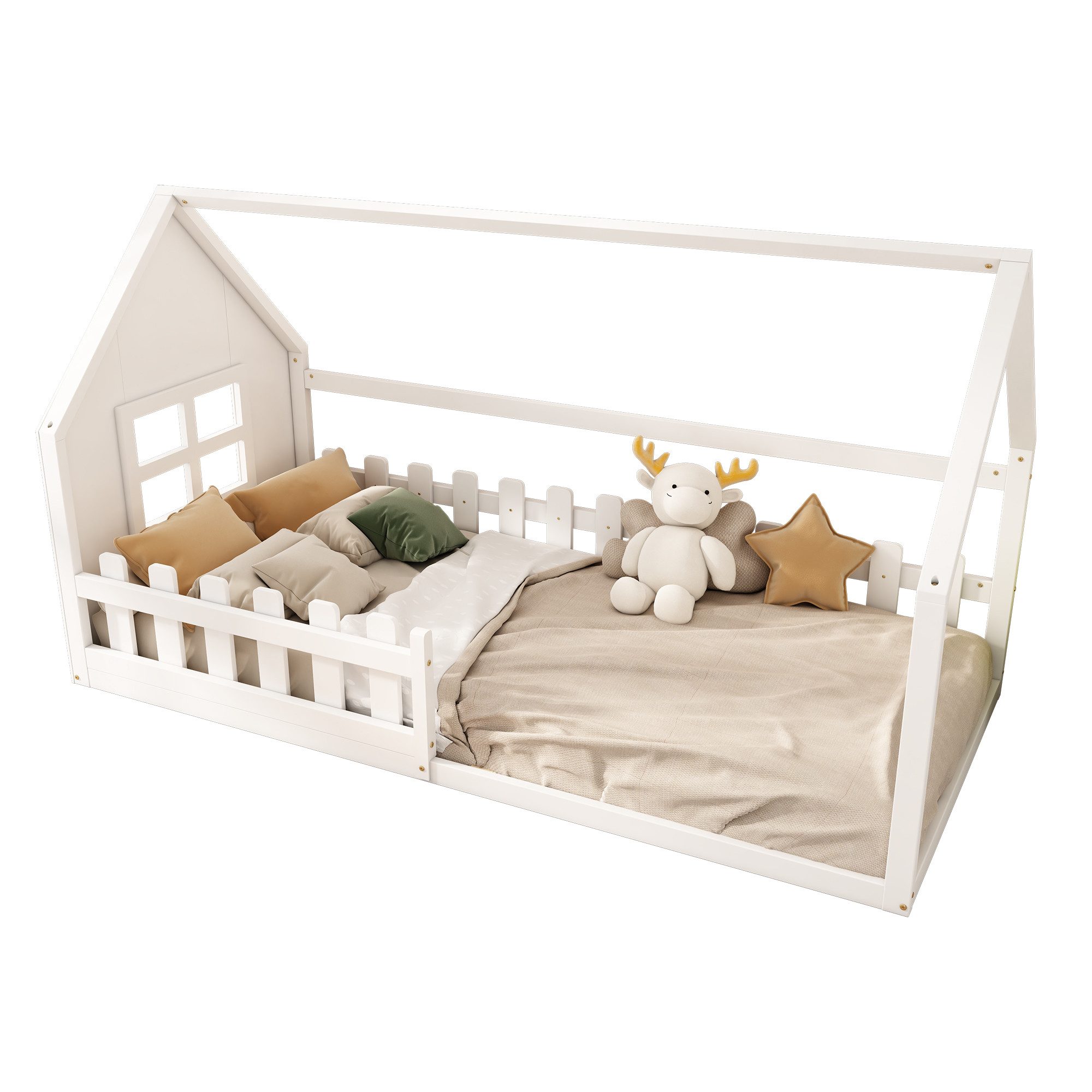 SOFTWEARY Hausbett mit Lattenrost (90x200 cm), günstig online kaufen