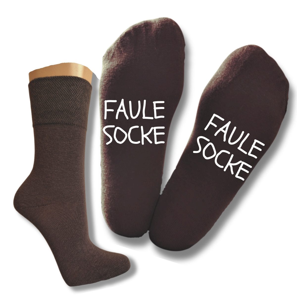 Basicsocken Spruchsocken - Faule Socke