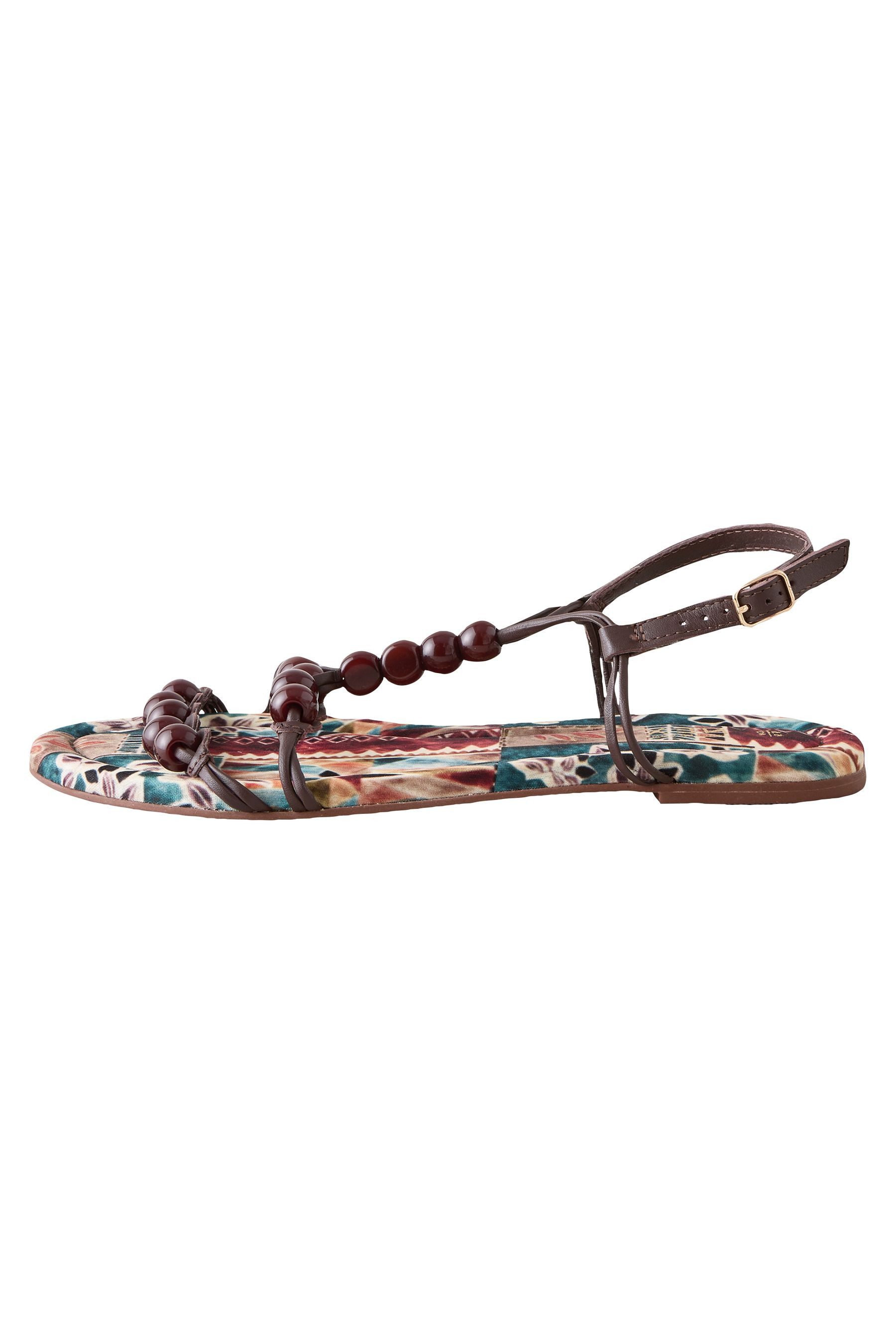 Next Forever Comfort® Sandalen mit Print und Perlen Sandale (1-tlg)