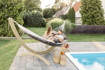 Amazonas Stabhängematte Luxushängematte Fat Hammock taupe