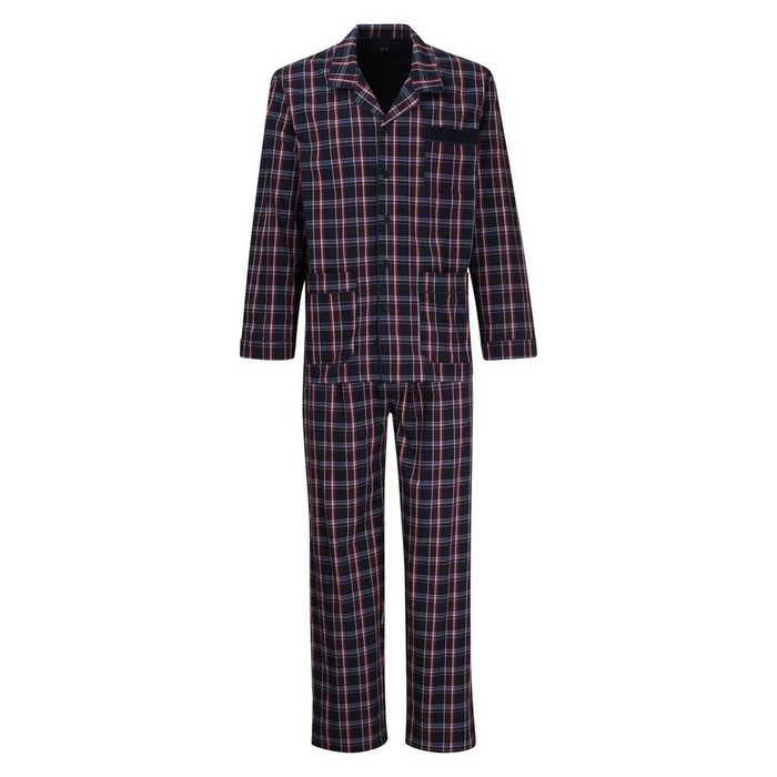 GÖTZBURG Pyjama Clubhouse (Set 2 tlg) Pyjama mit Knöpfen und Taschen
