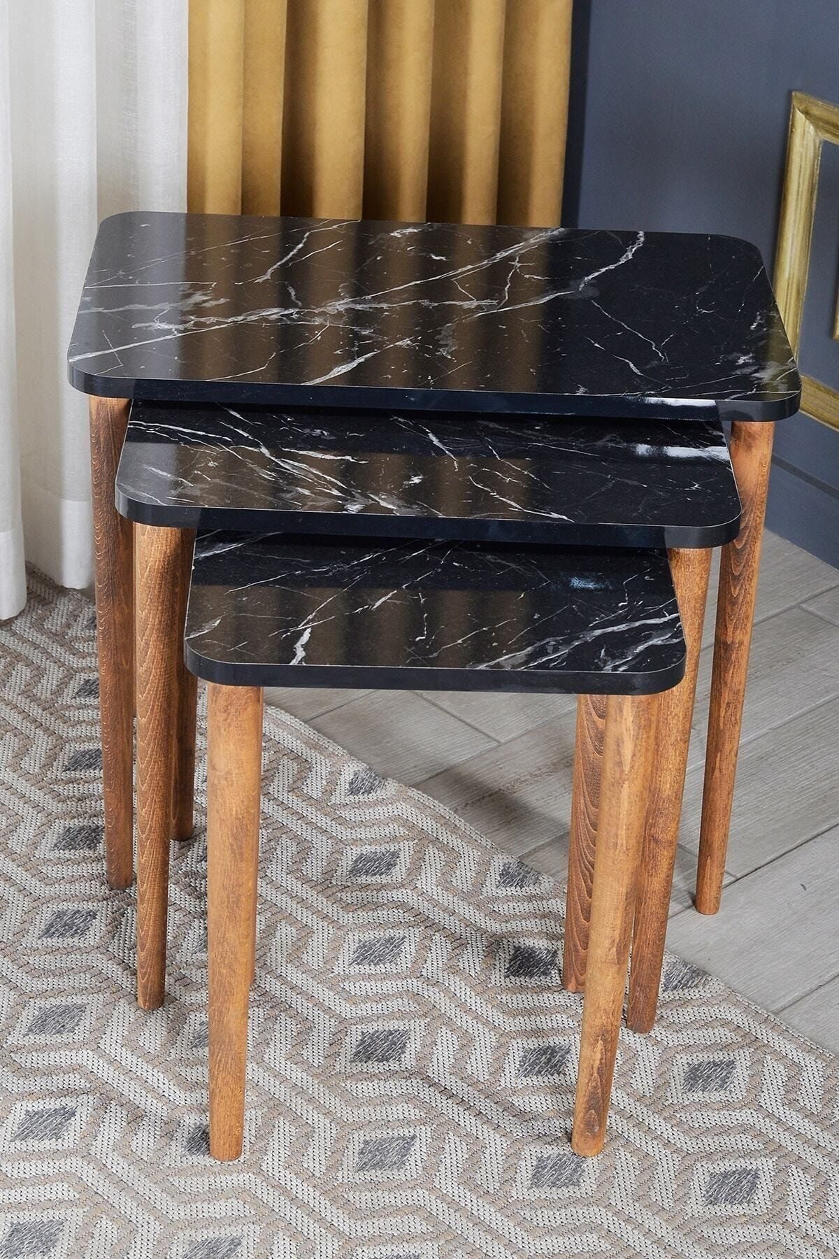 en.casa Couchtisch, gedrechselte Beine, schwarz 89321547 günstig online kaufen