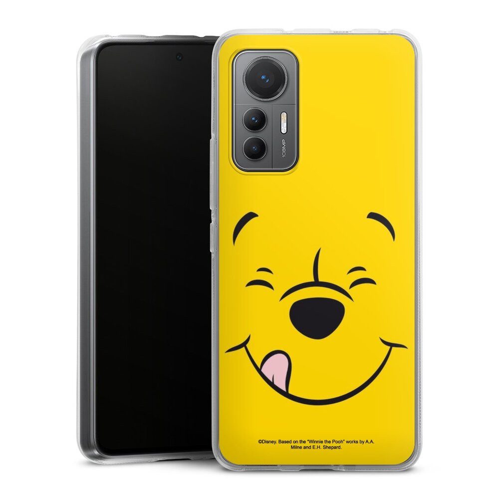 DeinDesign Handyhülle Winnie Puuh Offizielles Lizenzprodukt Disney Puuh Closeup, Xiaomi 12 Lite 5G Silikon Hülle Bumper Case Handy Schutzhülle