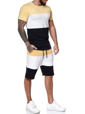 OneRedox Jogginganzug 1465C (Shortanzug Trainingsanzug Streetwear, 2-tlg., im modischem Design), Fitness Freizeit Casual