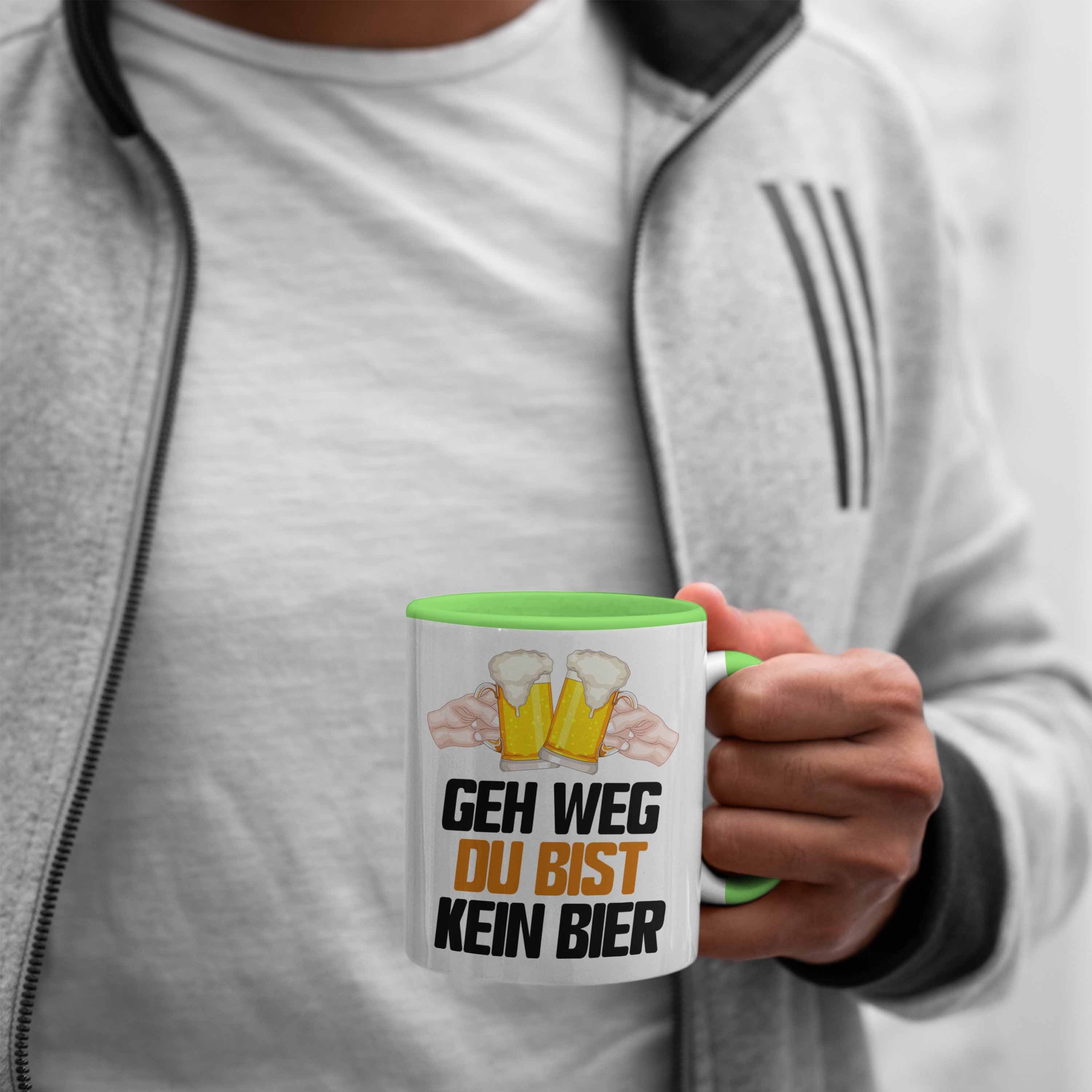 Geschenk Du Grün Trendation Bier Saufen Tasse Geh Tasse Ge Weg Biertrinker Bist Kein Alkohol