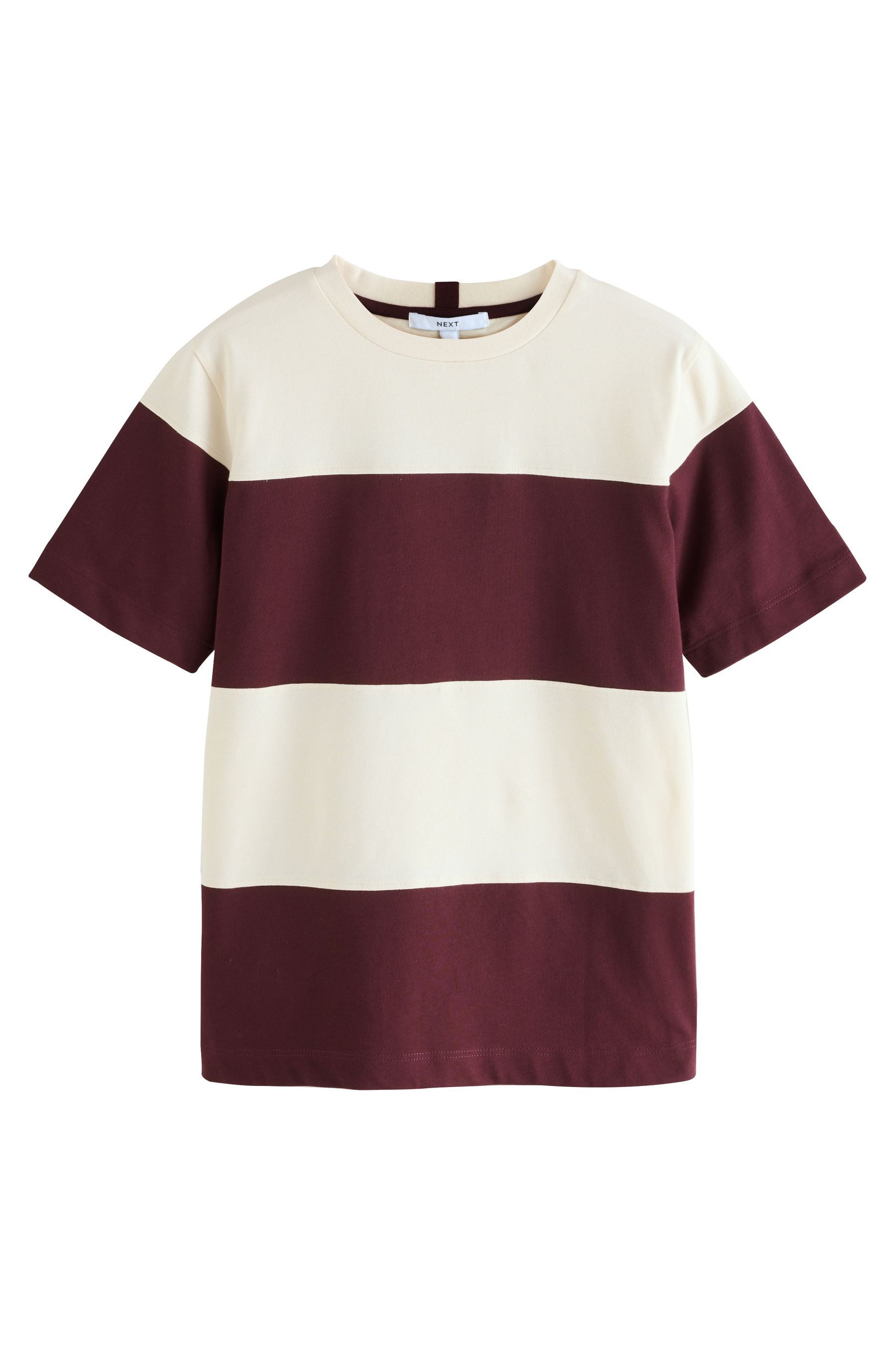 Next T-Shirt Schweres T-Shirt mit Rundhalsausschnitt (1-tlg) günstig online kaufen