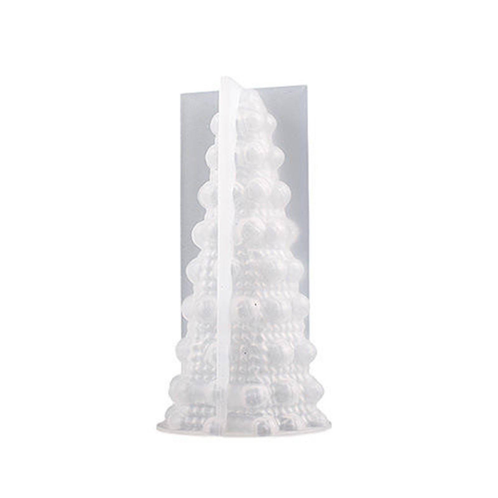 Blusmart Silikonform 3D-Kerzenform In Weihnachtsbaumform, Personalisierbar, Einfache, Silikonform bubble tree L