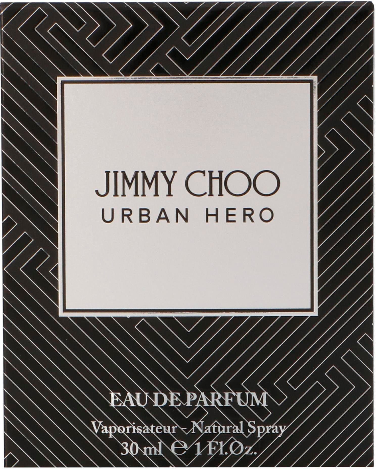 JIMMY CHOO Eau de Parfum Urban Hero, Glasflakon, Parfüm EDP, Herrenduft