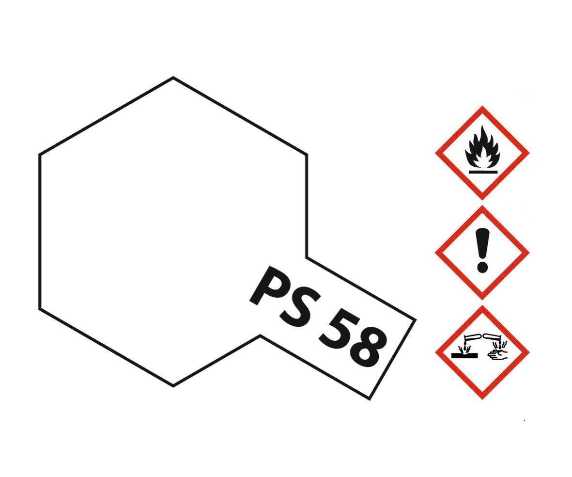 Tamiya Sprühfarbe Tamiya PS-58 Perleffekt Klar Sprühfarbe 100ml für Polycarbonat (Lexa
