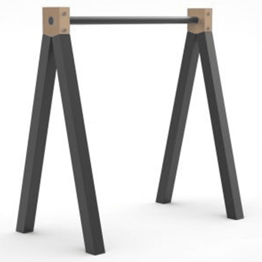 Nordlinger Aspen Tischgestell Schwarz und Metall cm Tischbein Holz 70x30x73