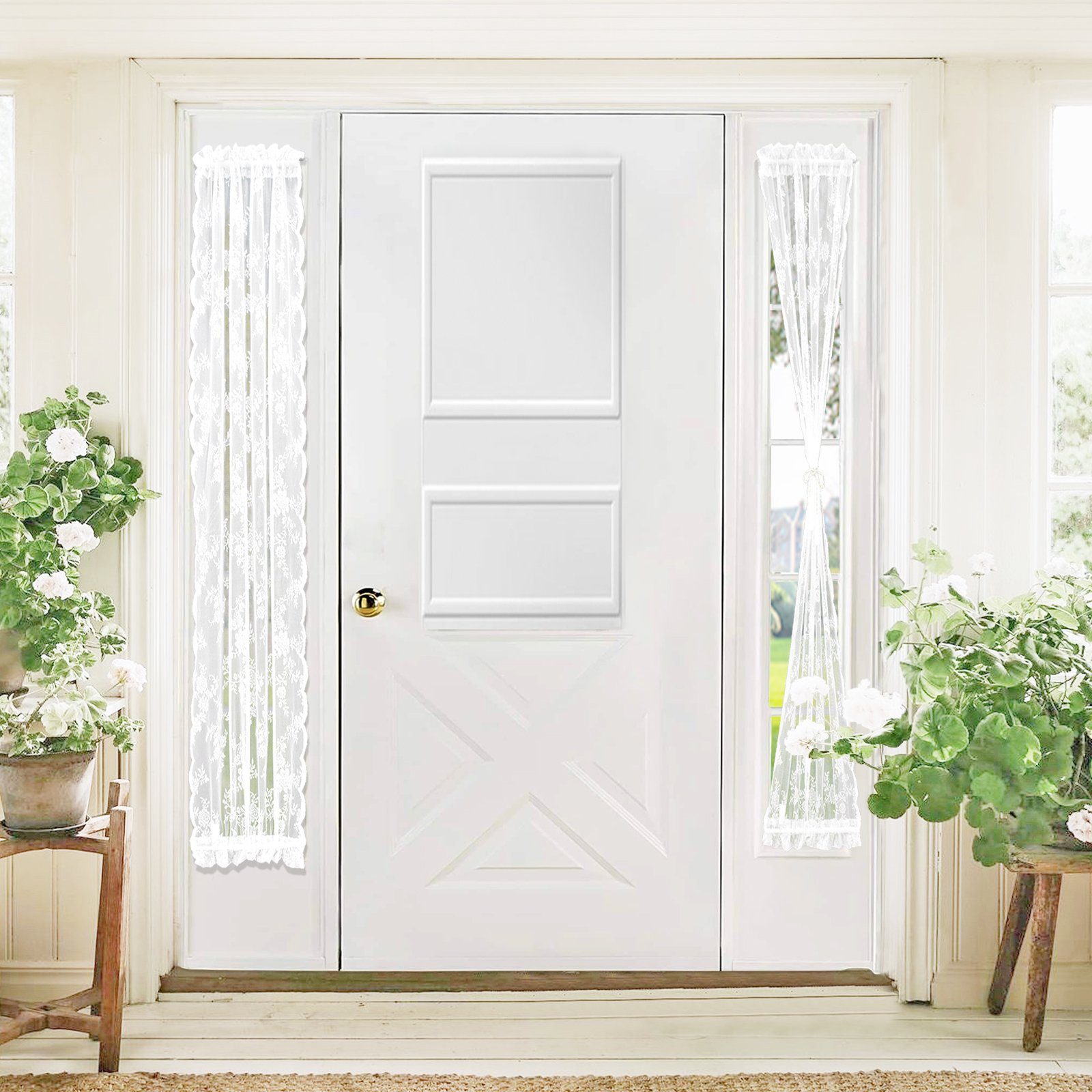 Sunicol Türvorhang Scheibengardine, Französische, Transparent, Fenster Inse günstig online kaufen