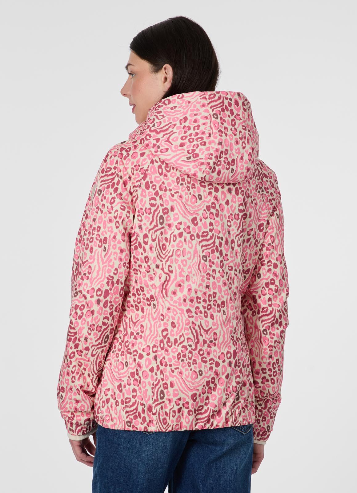 Ragwear Outdoorjacke DIZZIE PRINT mit hochschließendem Kragen, normale Passform, pflegeleicht