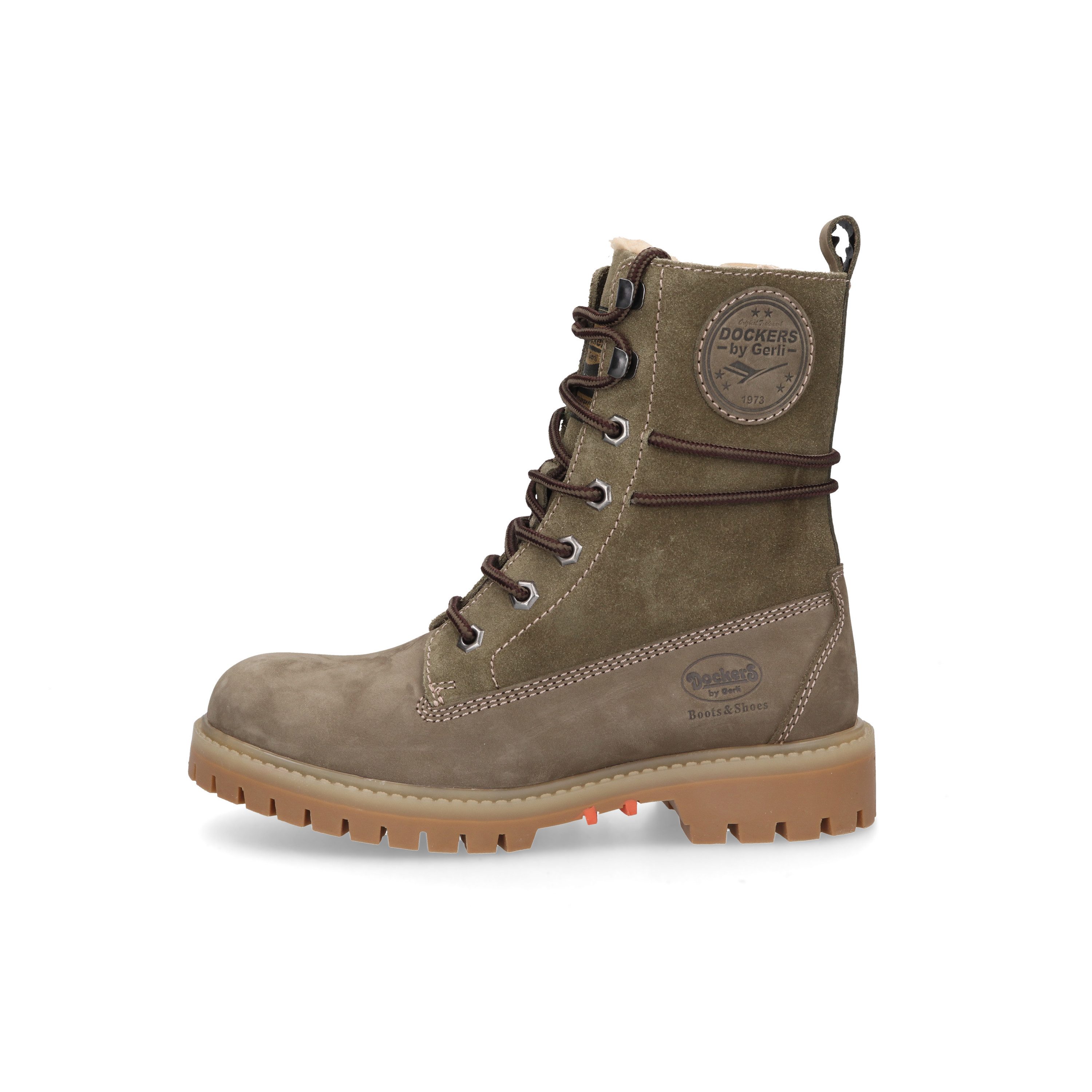 Dockers by Gerli Schnürstiefel Boots, Casual Boots mit modischen Schnürsenkeln