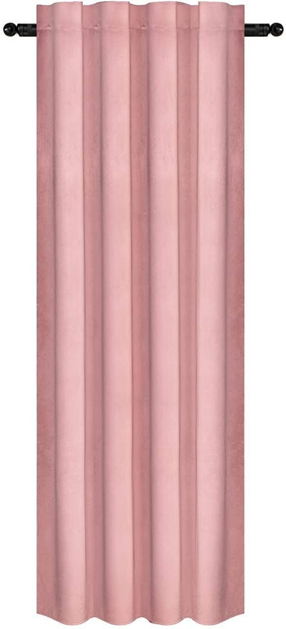 Multifunktionsband blickdicht (1 300g/m² St), blickdicht, mit Vorhang, Kräuselband Woltu, dunkelrosa