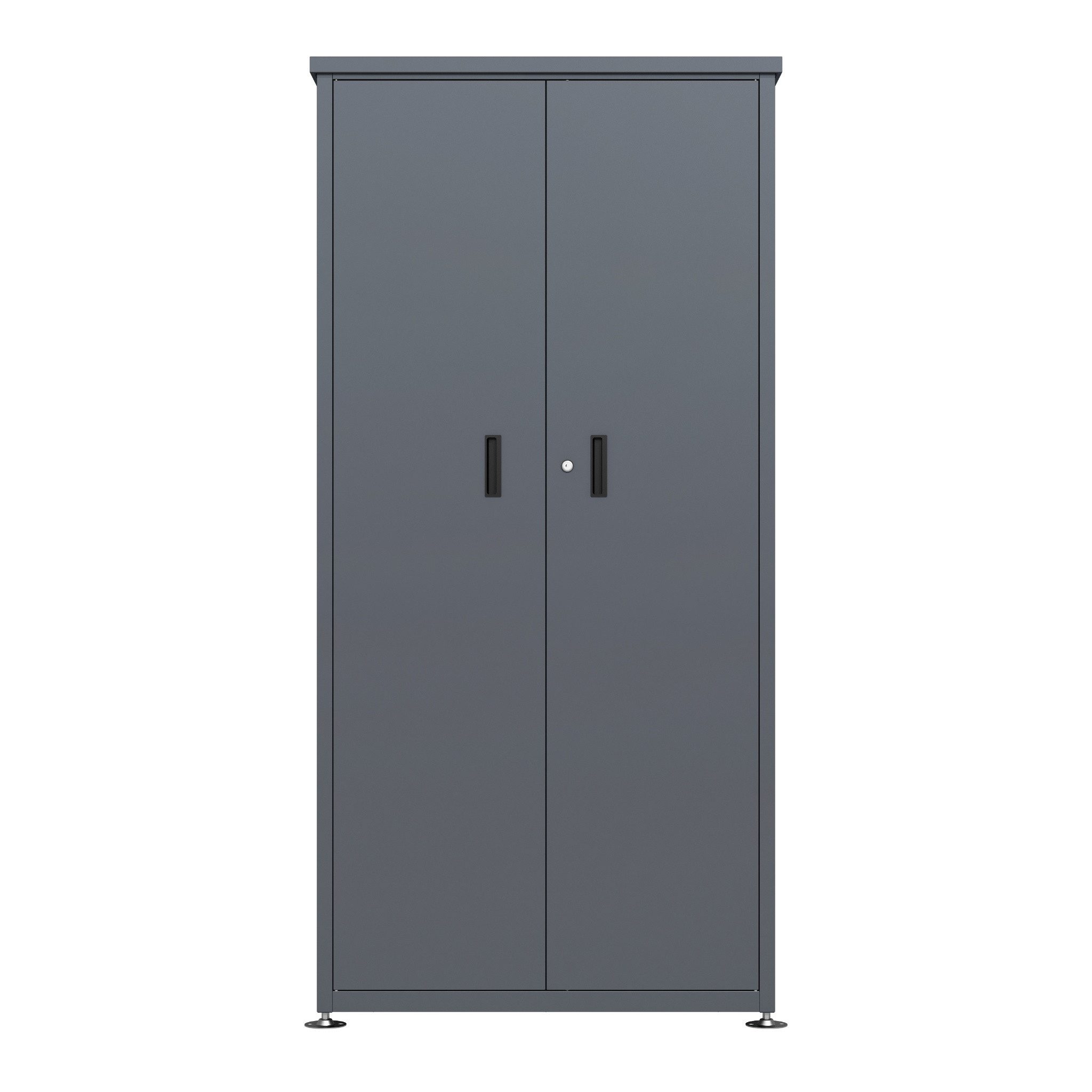 DEGAMO Gartenhaus LÜBECK, Gartenschrank Stahl anthrazit, günstig online kaufen