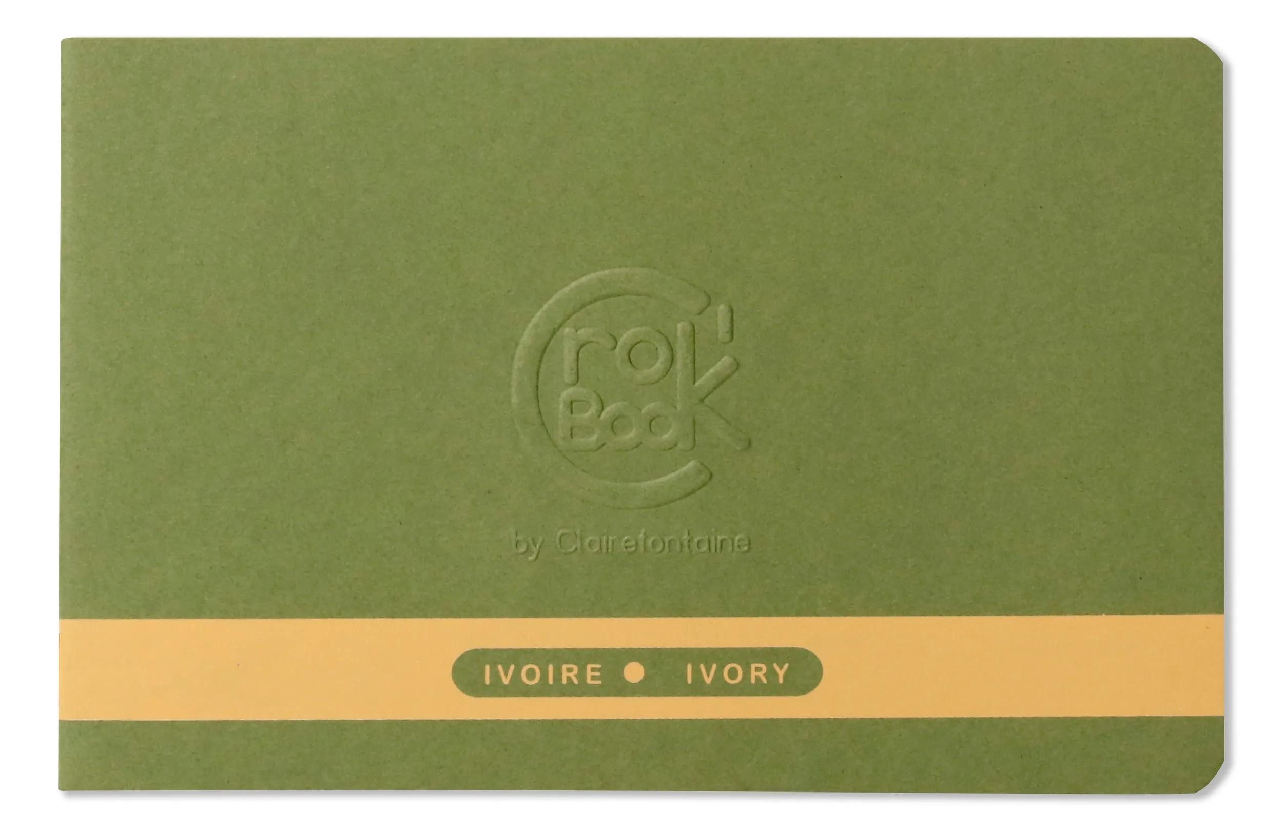 CLAIREFONTAINE Zeichenpapier 10x Skizzenheft 17x11cm Querformat 24 Blatt elfenbein 60310C, Notizbuch