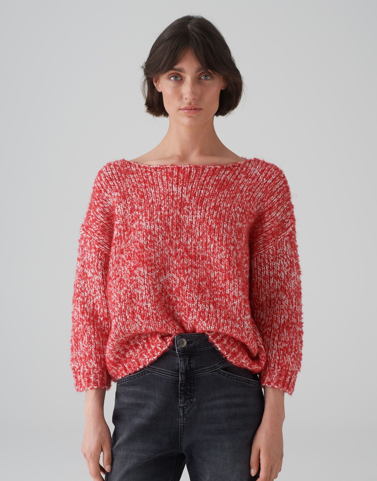 Strickpullover Grobstrickpullover POLIKA Loose mit Wolle