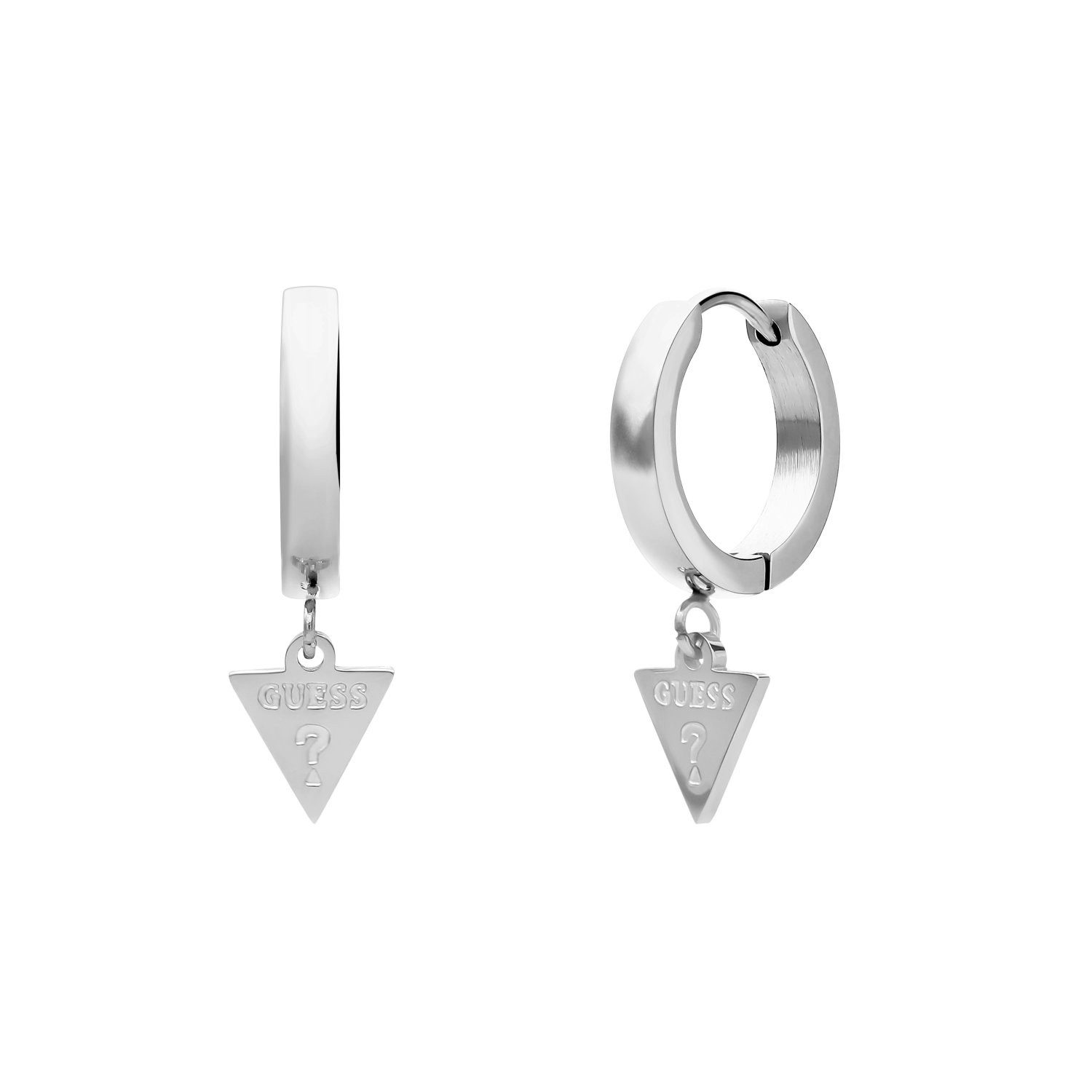 Guess Paar Creolen Ohrring - Stahl - Silber - Damen