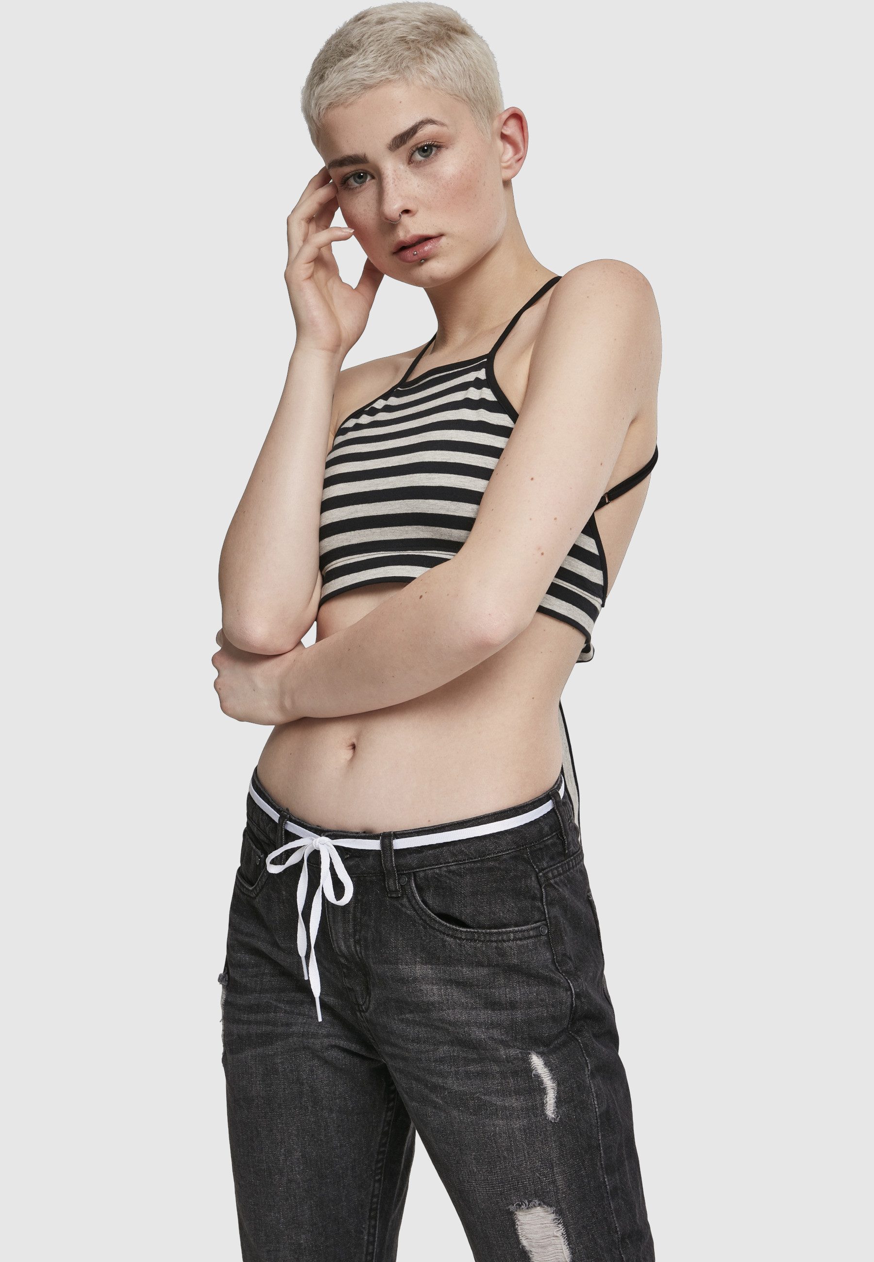 URBAN CLASSICS Tanktop Urban Classics Damen Ladies Triangle Top (1-tlg)