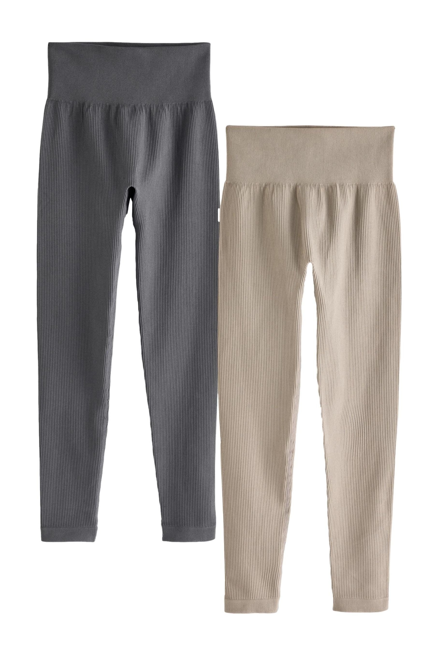 Next Highwaist Leggings Gerippte Hochbund-Leggings im günstig online kaufen