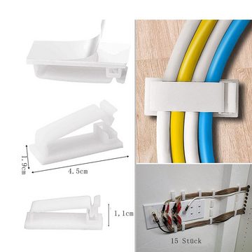 NUODWELL Kabelbinder 134 Stück Kabelmanagement-Kit für TV-PC unter Schreibtisch Home Office