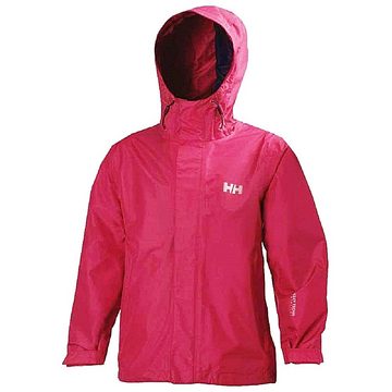 Helly Hansen Outdoorjacke Regenjacke Mädchen wasserdicht winddicht leicht JR DURO mit abnehmbarer Kapuze