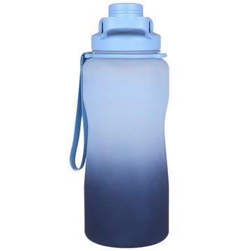 Sarcia.eu Trinkflasche Blaue Plastikflasche/Trinkflasche mit Mundstück 2,3 l