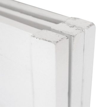 Grafelstein Paravent Fensterparavent CLOSED weiß shabby mit Lamellen Shutters