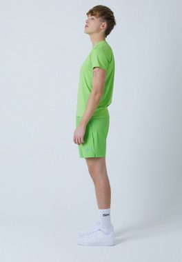 SPORTKIND Funktionsshirt Tennis T-Shirt Rundhals Herren & Jungen hellgrün