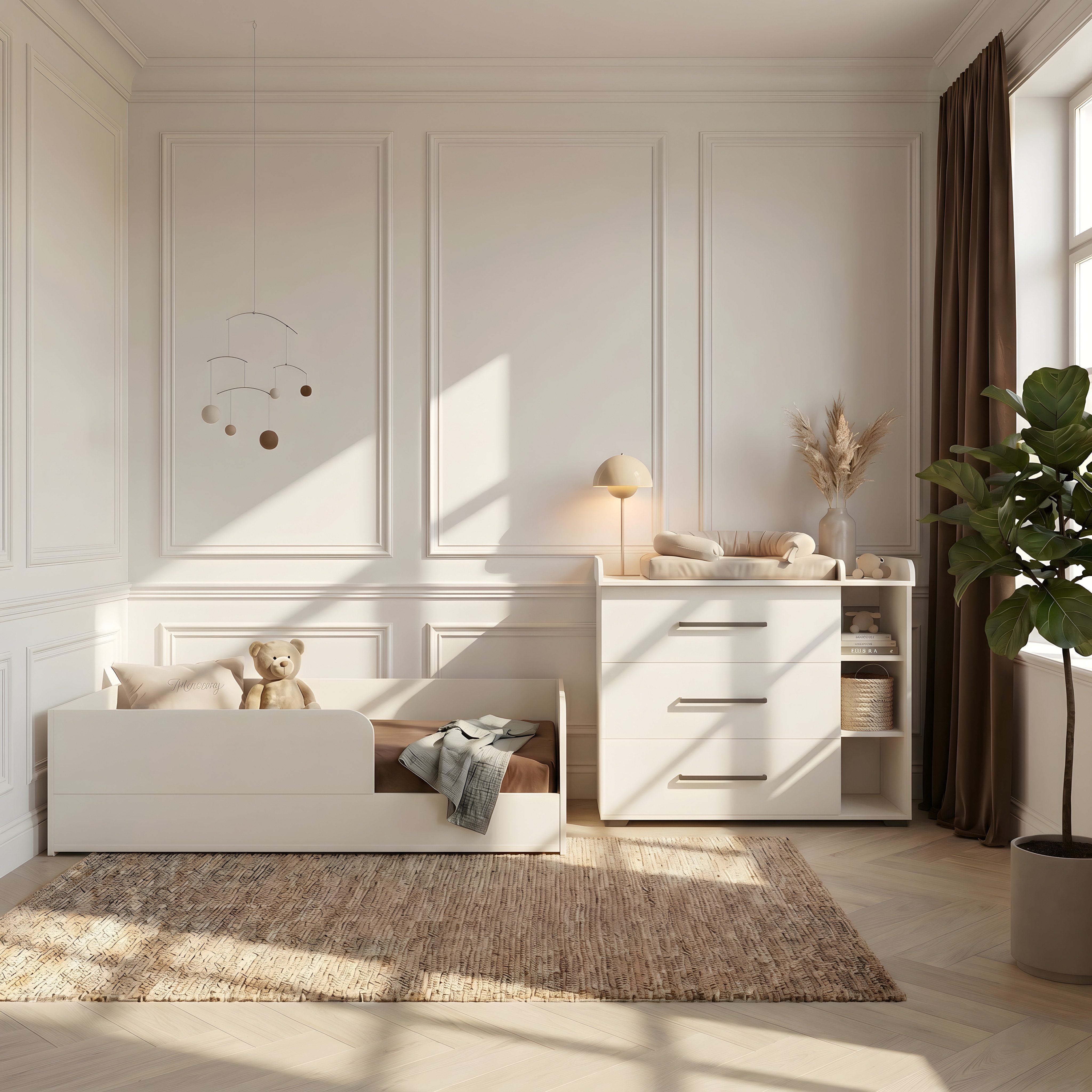 arthur berndt Kinderbett Essentials Bodenbett, 90x200cm für eine perfekte Einschlafbegleitung