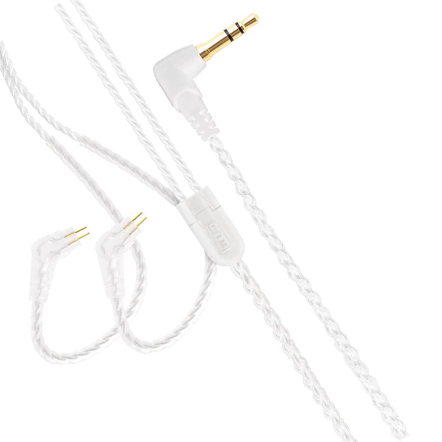 CTM Audio CTM IEM Standard-Kabel für Ohrhörer Clear Audio-Kabel, 3,5mm Klinkenstecker, 0,78-mm-2-Pin-Stecker (152 cm), Hochwertig