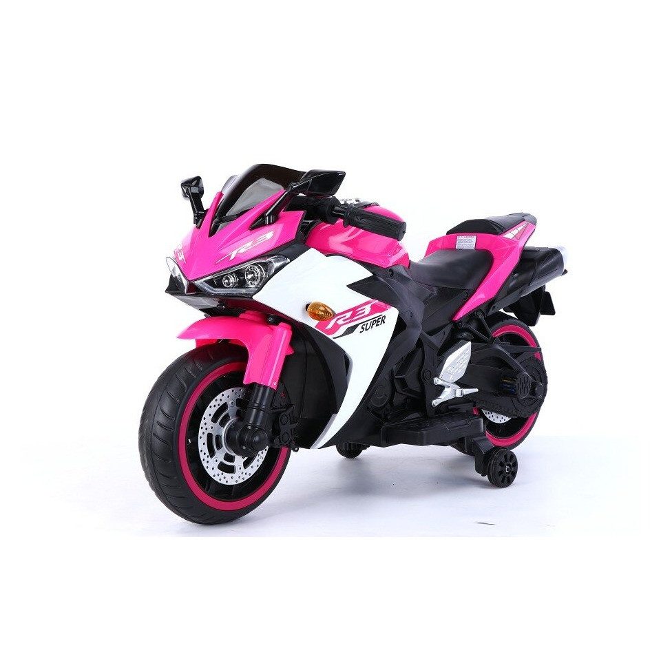 ES-Toys Elektro-Kindermotorrad Elektro Kindermotorrad 888 – 12V 4,5A Akku – mit Stützräder
