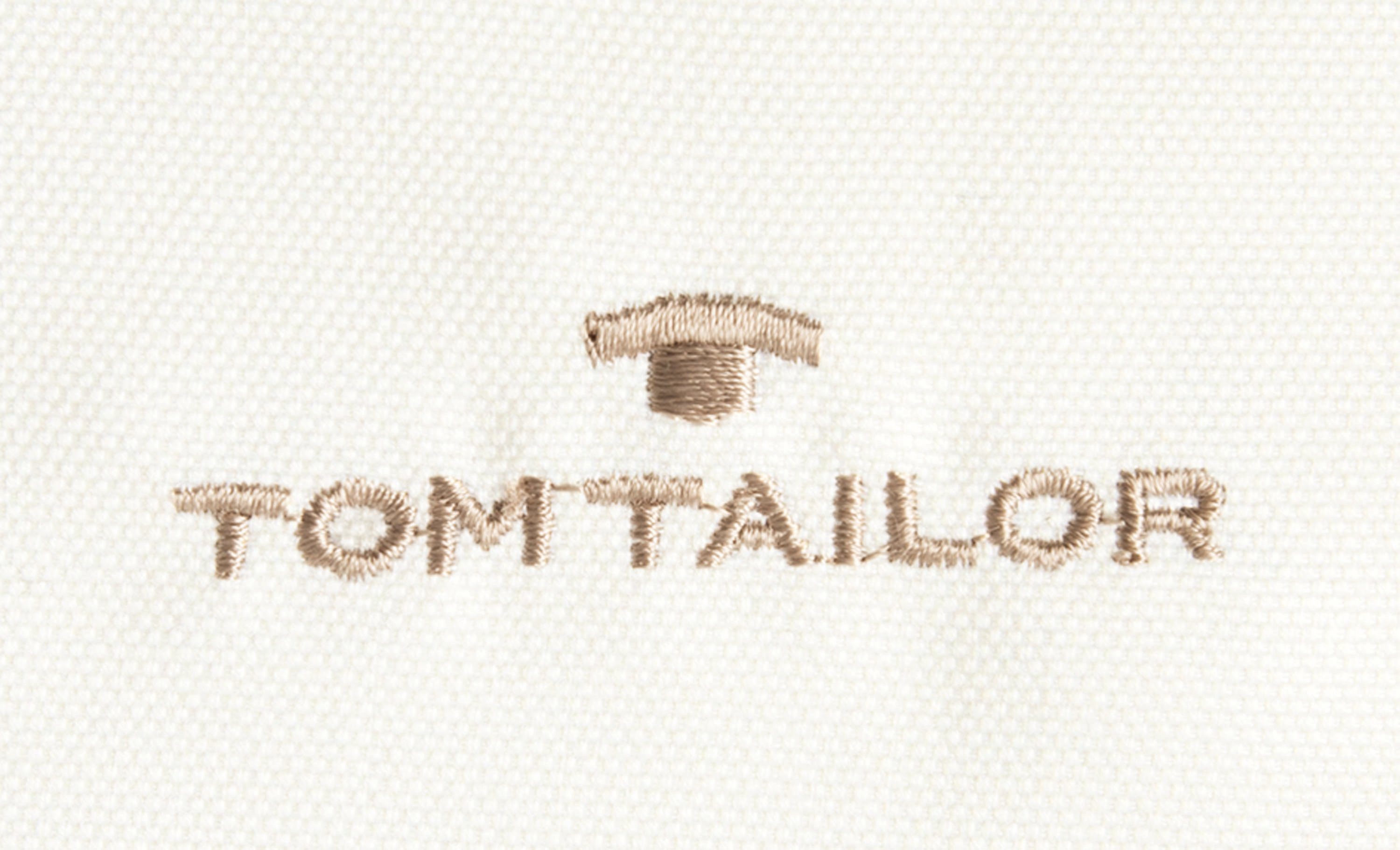 TOM TAILOR natur/offwhite/weiß Dekokissen Dove 1 mit Kissenhülle HOME Paspel, Signature, ohne Stück Füllung