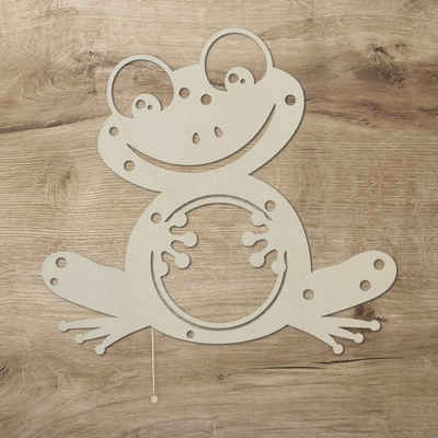 Namofactur LED Dekolicht Frosch - Schlaflicht mit Tier-Motiv für Kleinkinder - Wand Deko Lampe, Mit Zugschalter, LED fest integriert, Warmweiß, Wanddekoobjekt Kinderzimmer Leuchte batteriebetrieben