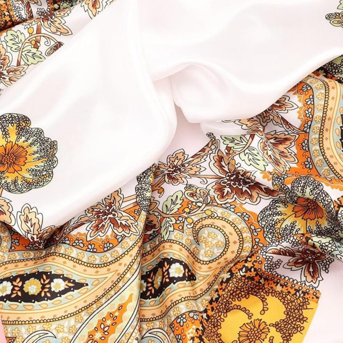 Zaewry Halstuch 90x90cm Kopftuch Bandanas Haartuch für Damen