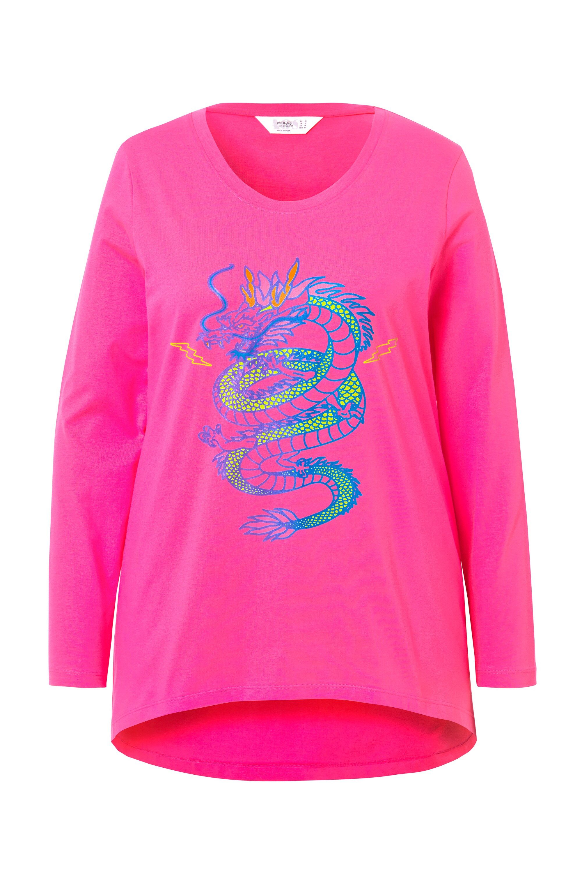 Angel of Style T-Shirt T-Shirt A-Line Drachen-Motiv Langarm günstig online kaufen