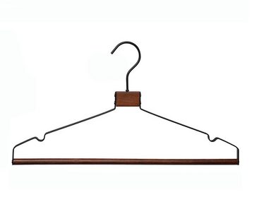 House Day Kleiderbügel aus Holz und Metall, rutschfest, (10-tlg), mit Einkerbungen Eiserner Aufhänger