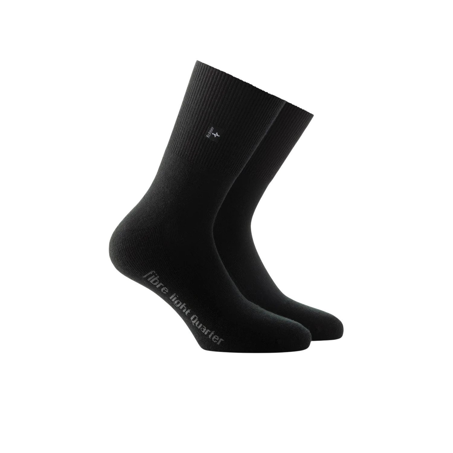 Wandersocken Fibre Light Quarter (Mischgewebe) schwarz - 1 Paar