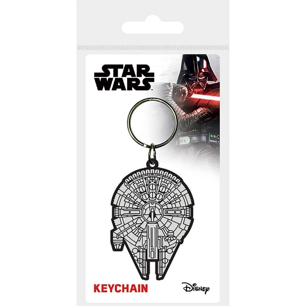 Schlüsselanhänger Star Wars - Millennium Falcon - Gummi Брелки Keyring - ca.