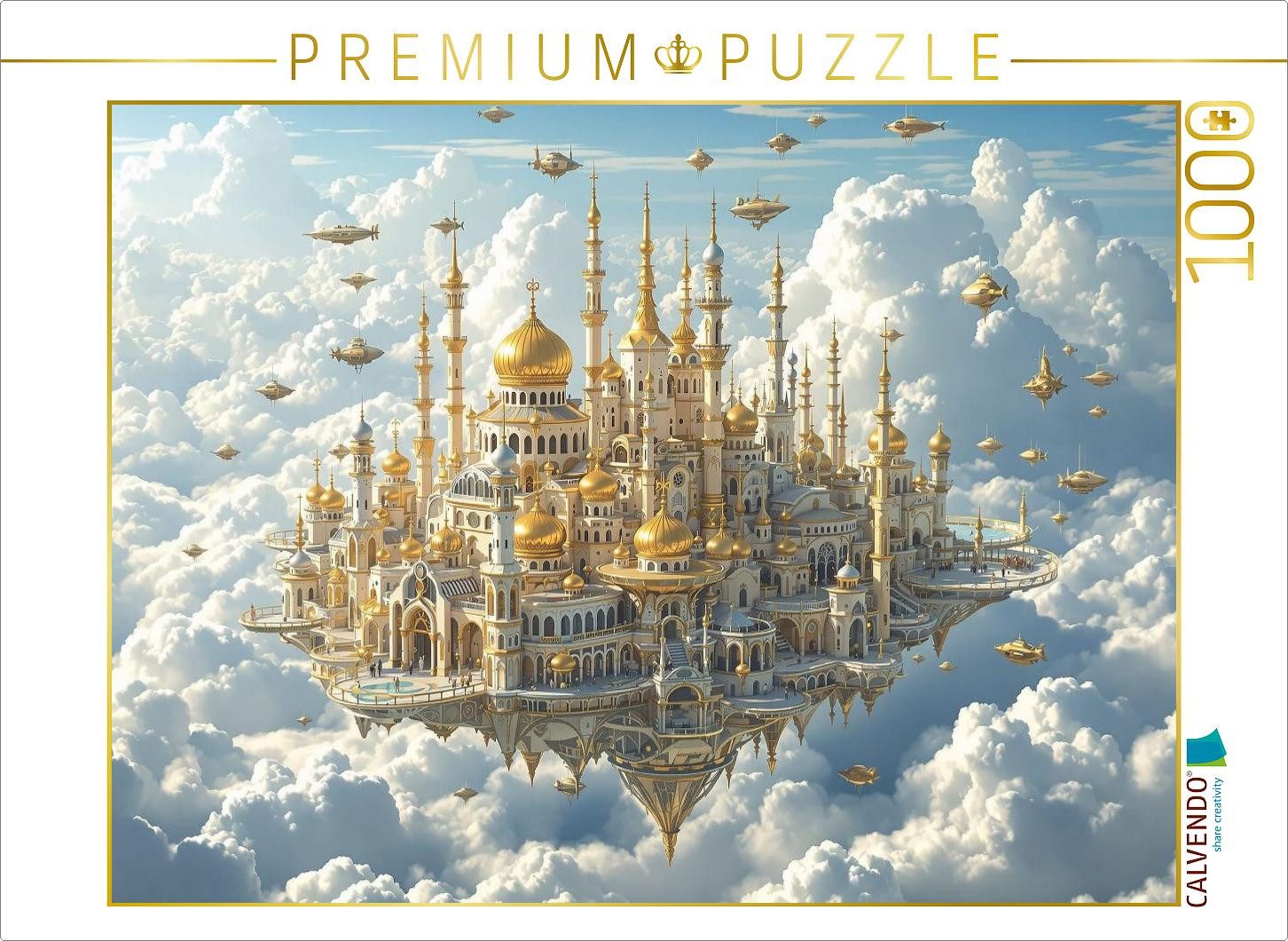 CALVENDO Puzzle CALVENDO Puzzle Die goldene Stadt im Himmel, 1000 Teile Lege-Größe 64, 1000 Puzzleteile