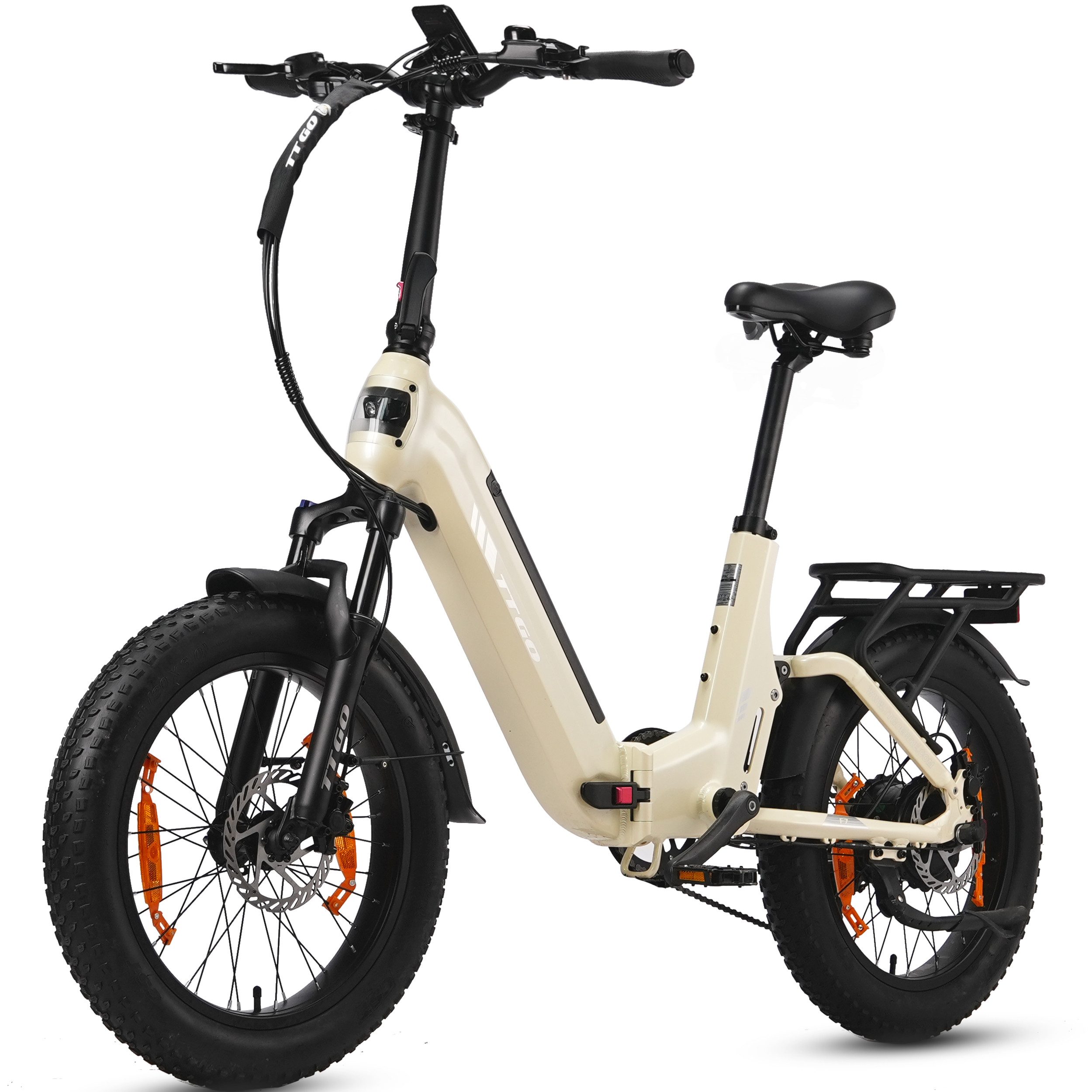 TTGO E-Bike Klapprad 20 Zoll, Vollfederung, 70Nm, Drehmomentsensor, Lockout-Federgabel, 7 Gang SHIMANO, Kettenschaltung, Heckmotor, 720 Wh, (hydr. Scheibenbremse, mit Bremslicht, Softtail), F7, Fully, 100-120km, max.150kg, Elektrofahrrad für Damen Herren