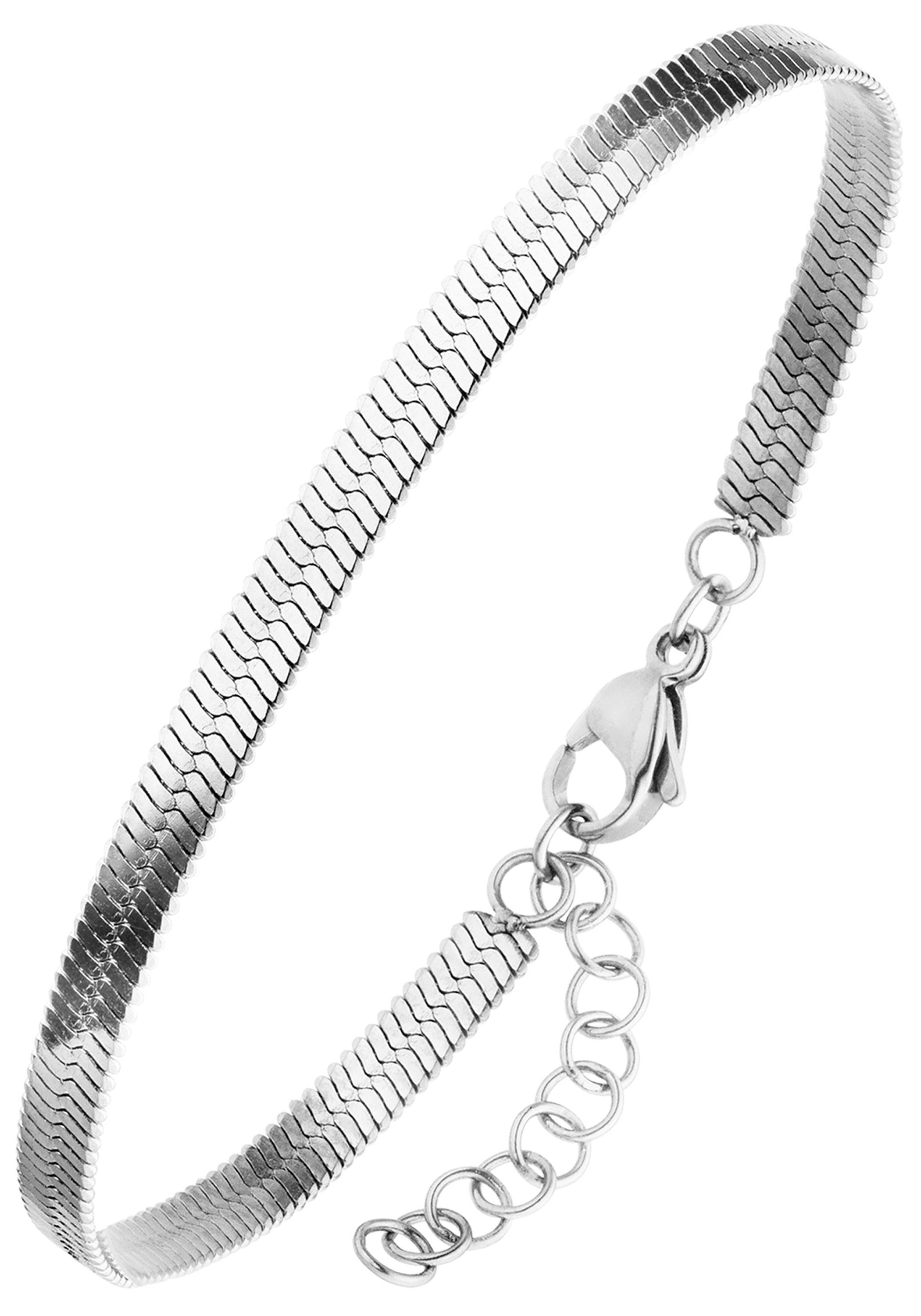 JOBO Armband Herringbone, Edelstahl 17-20 cm verstellbar