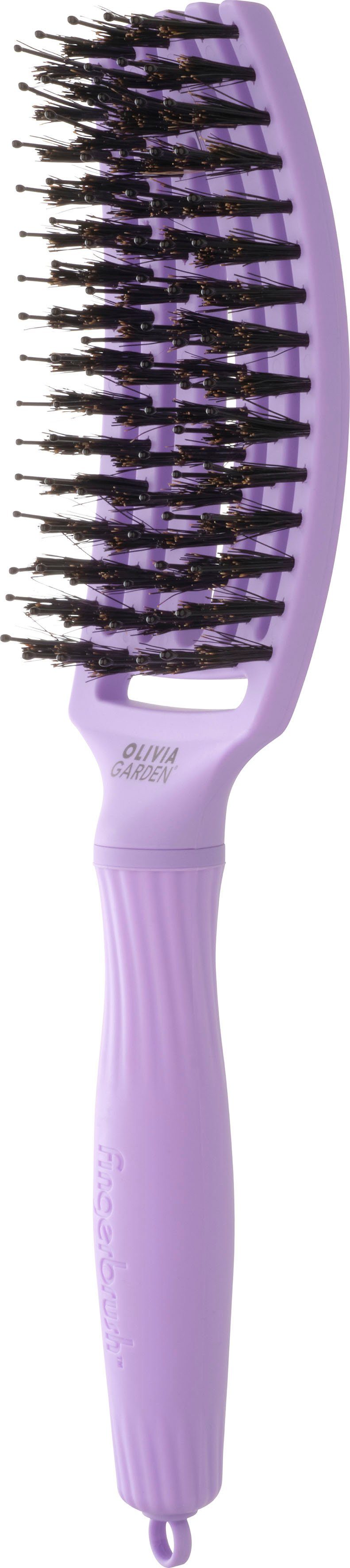 OLIVIA GARDEN Haarbürste Fingerbrush Combo Medium lavendel